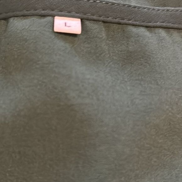 Sleeveless Dark Green Tiered Womens Dress With Flowy Design & Round Neckline L - Picture 5 of 7